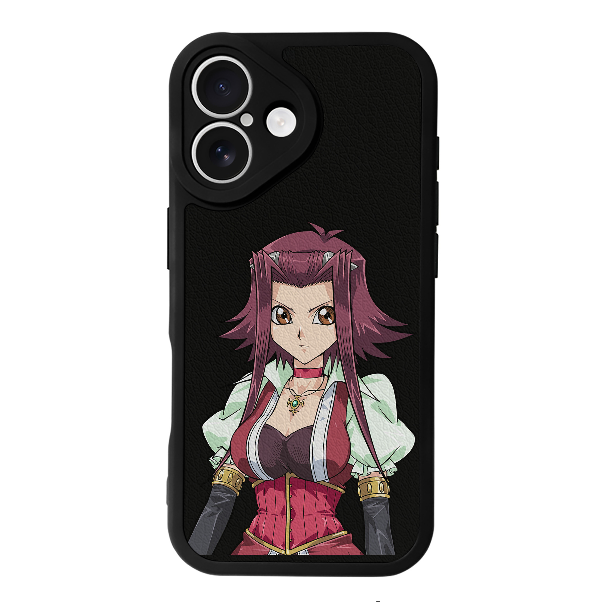 （画像用） 遊☆戯☆王 Yu-Gi-Oh! 【iPhone 16シリーズ対応】シリコンスマホケース（レザー調） 材質：シリコン